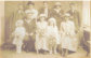 Back left:- Frederick William  & Agnes Anne Field, William Frederick Field, Henrietta Johnson(?), Fredrick Edward Field(?), Sitting Doris Ellen Field(?), Walter Field (Groom), Melva Beauchamp(Bride), Winifred Agnes Field(?), Rose Beauchamp(?)  (1918)